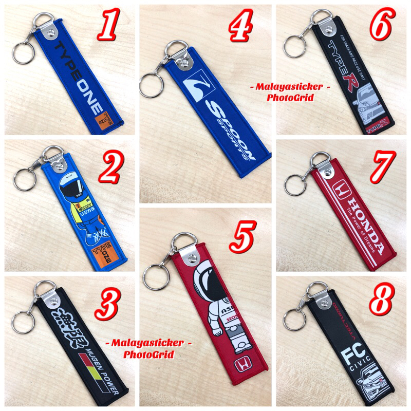 keychain sulam keychain kain keychain honda fc spoon mugen type one ...