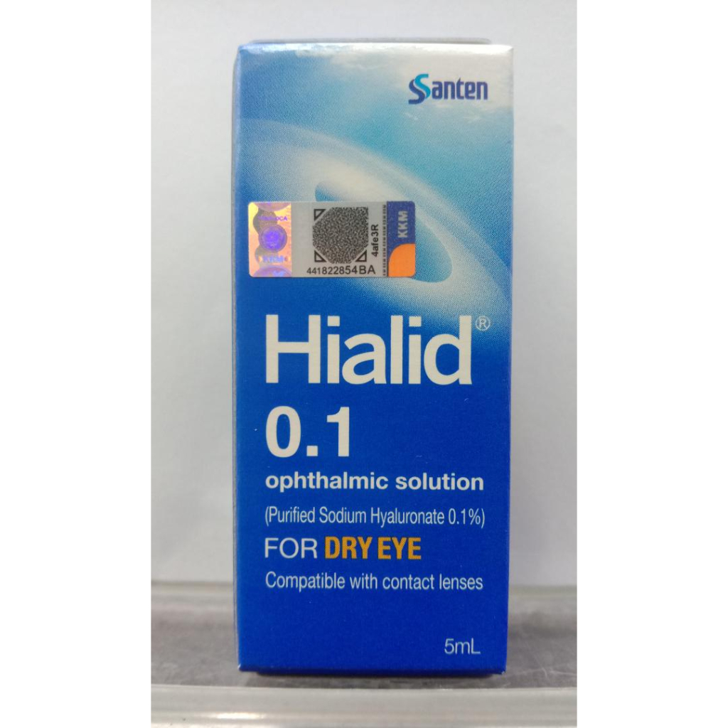 HIALID 0.1 OPHTHALMIC SOLUTION DRY EYE DROPS 5ML Shopee Malaysia