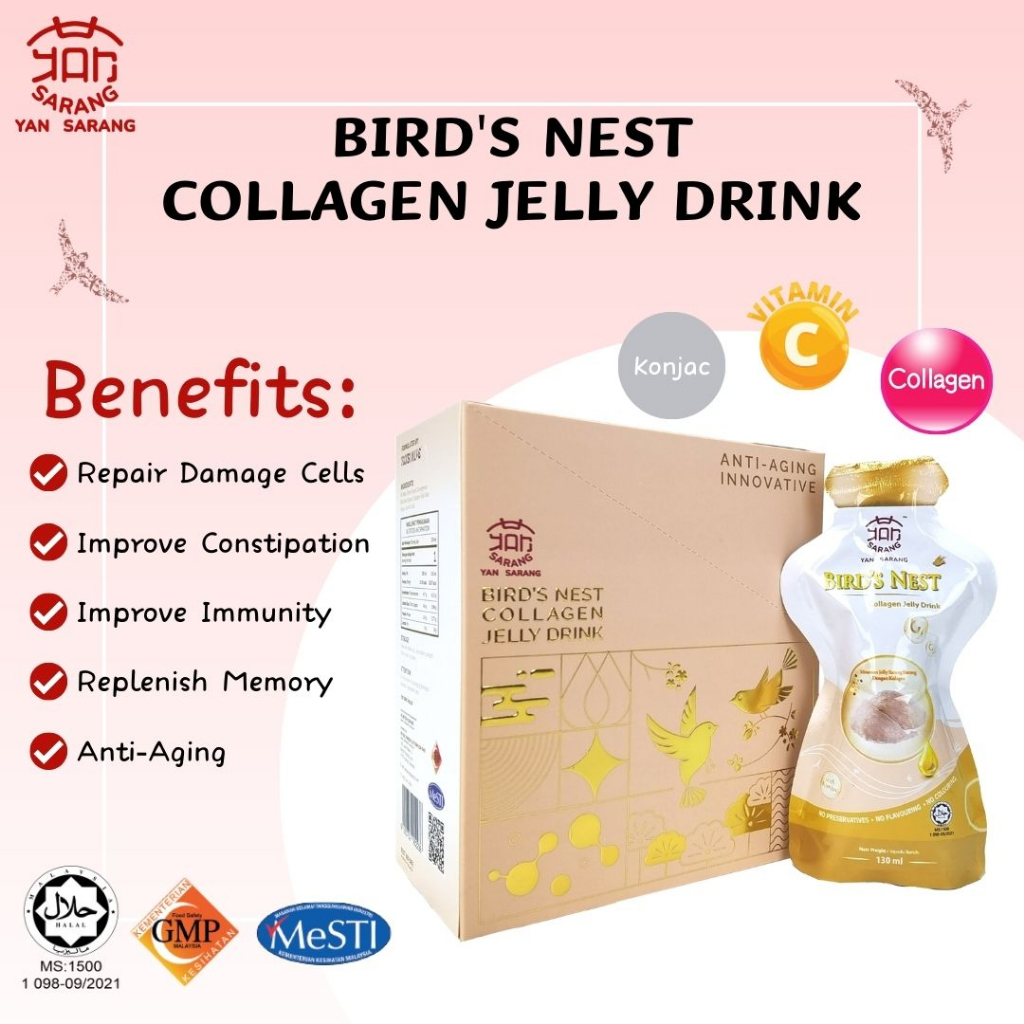 Bird's Nest Collagen Jelly Drink 5x130ml/box Shopee Malaysia