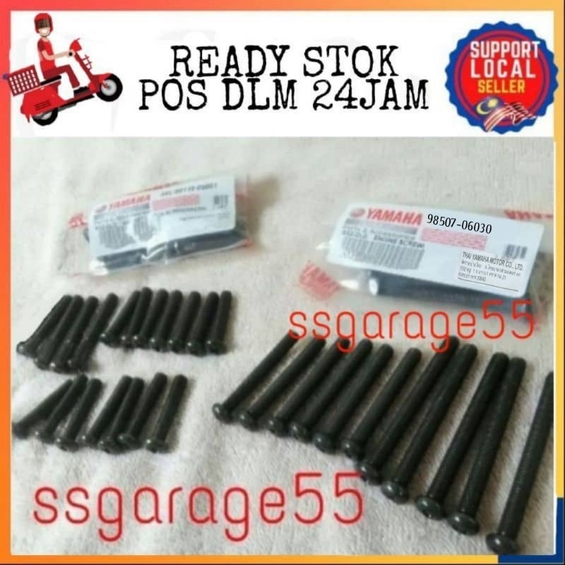 Screw Enjin Rxz Mili (1 Set ) Yamaha Rxz Shopee Malaysia
