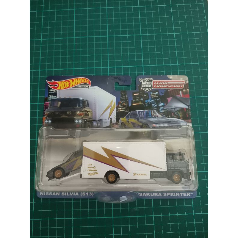 Nissan Silvia S13 Sakura Sprinter Team Transport Hot Wheels Mattel Diecast 164 Shopee Malaysia