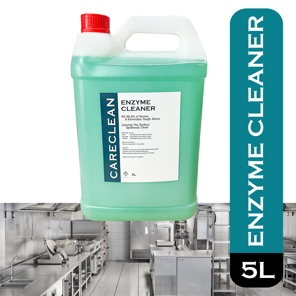 CareClean Enzyme Cleaner (Grease Trap) 5L Eco Bio Degreaser Grease