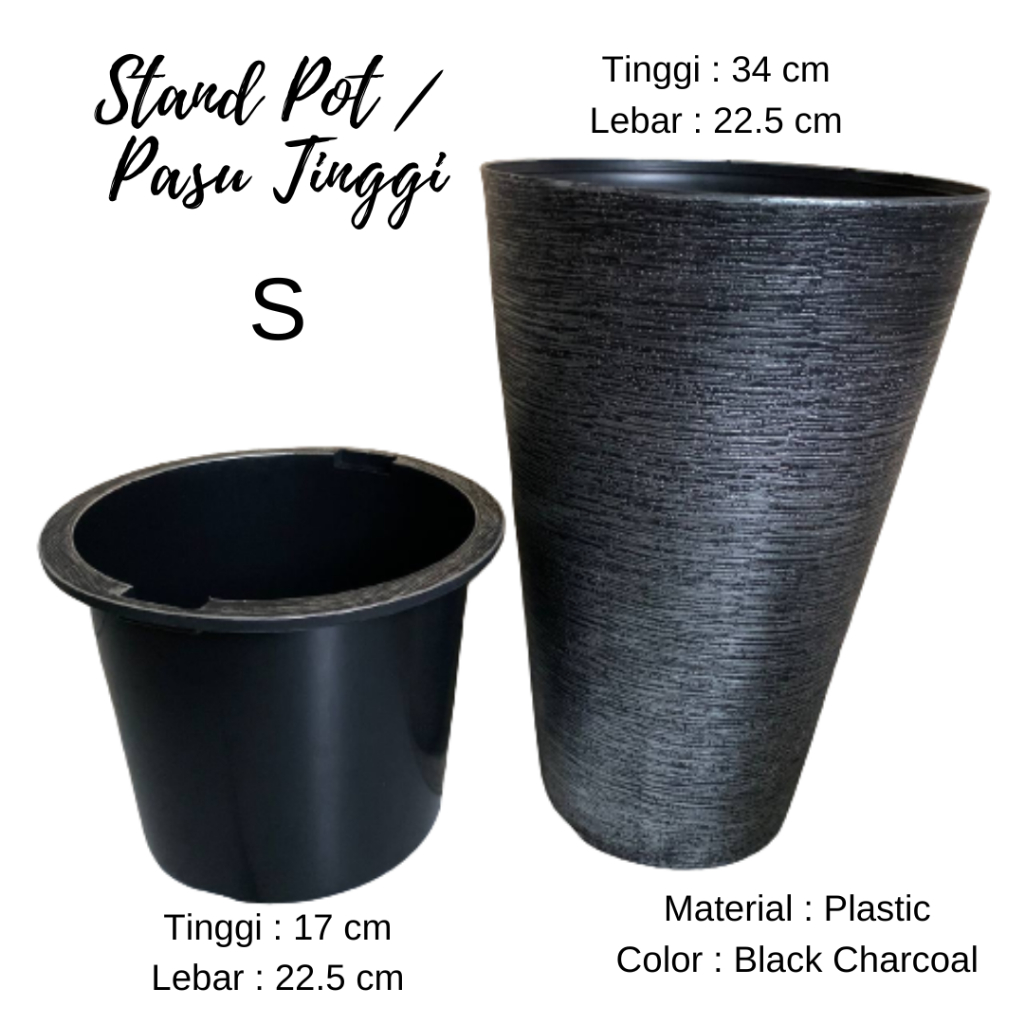 Pasu Pokok Viral | Pasu Bunga Hiasan | Pasu Plastik Tinggi | PVC Vase