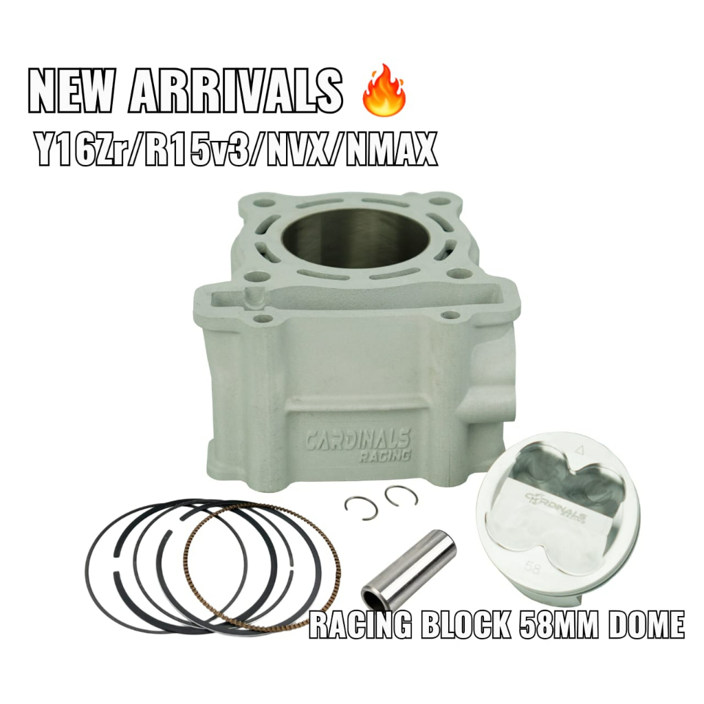 Cardinals racing ceramic block set piston kit [ DOME PISTON