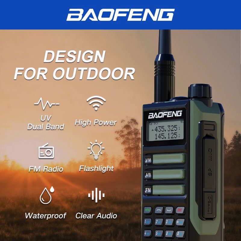 New 10w Baofeng Uv-88 High Power 8000mah Walkie Talkie Tri-power