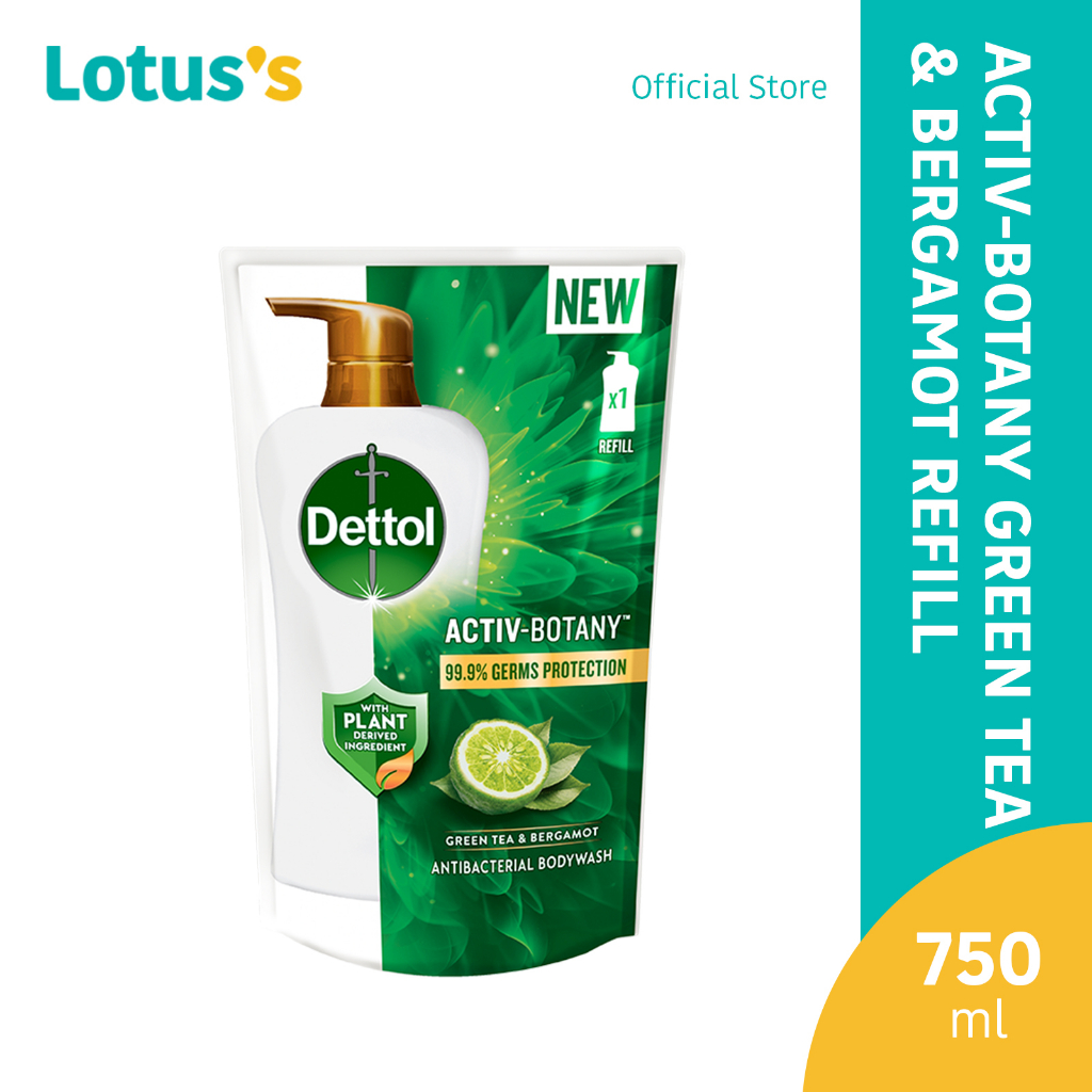 Dettol Body Wash Botany Green Tea Refill 750ml Shopee Malaysia