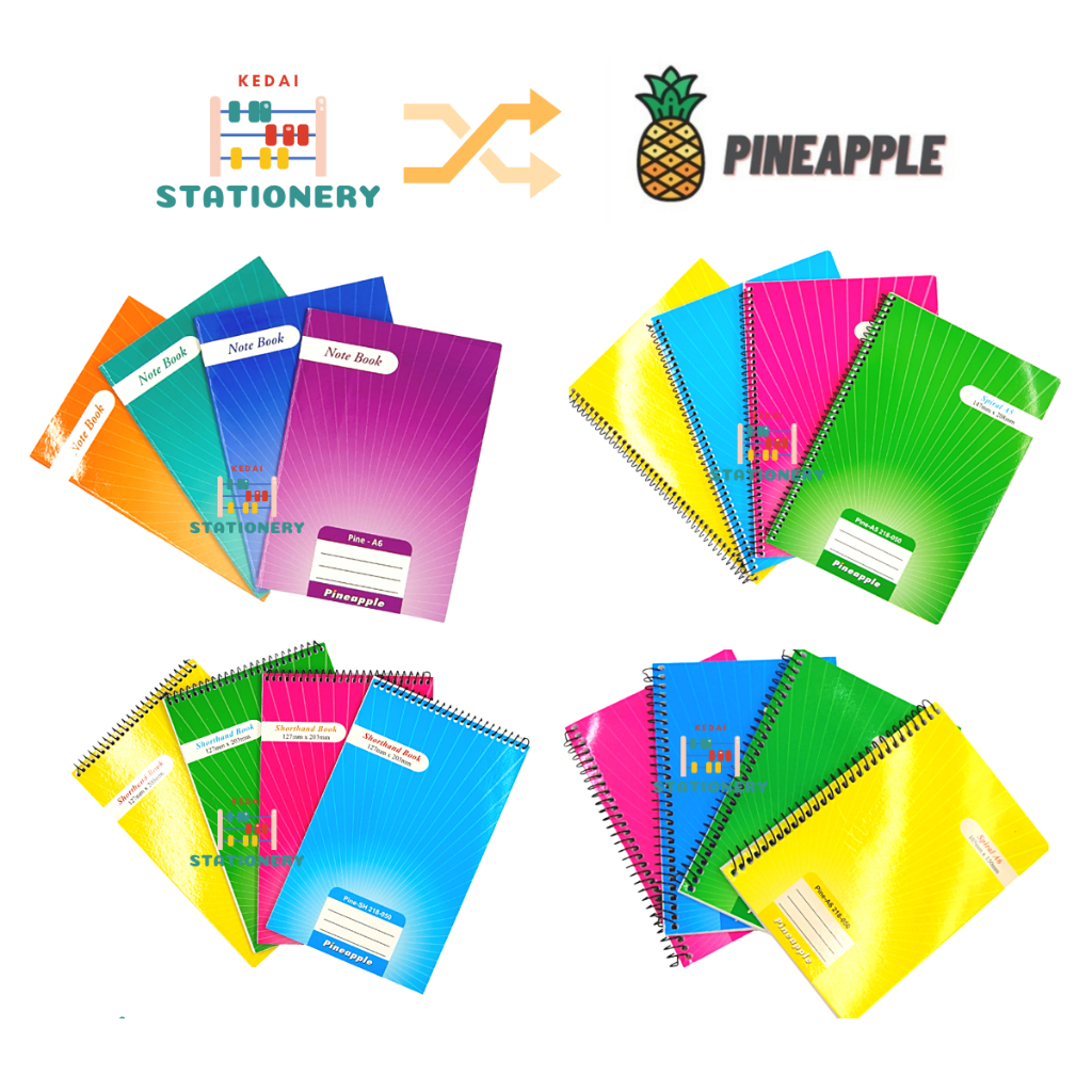 Pineapple Note Book ShortHand Book Exercise Book | Shopee Malaysia