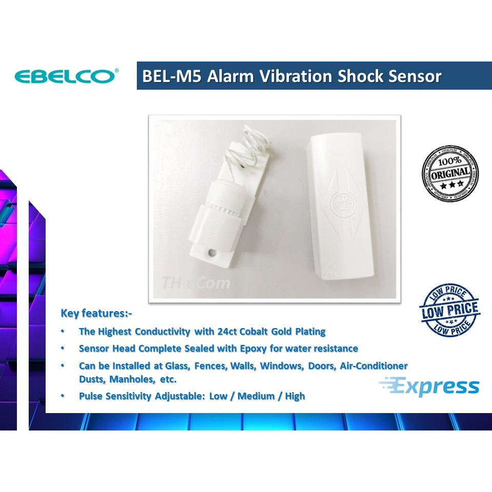 Alam Shock Sensor / Alarm High Frequency Vibration Sensor / Window ...