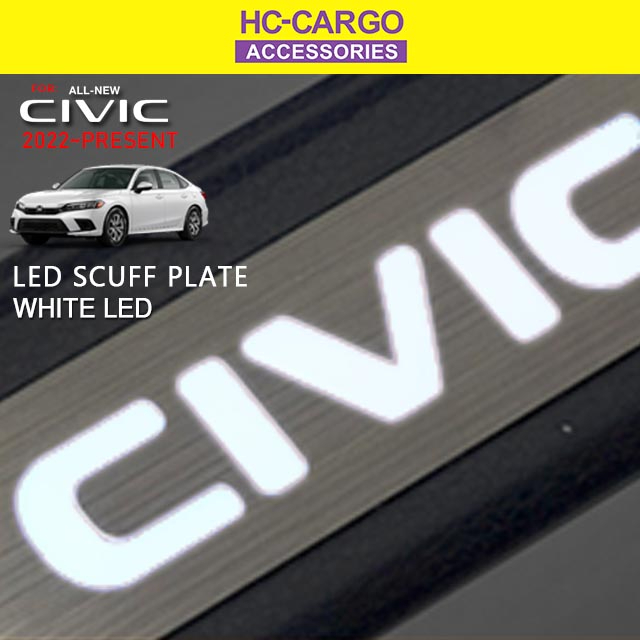HC CARGO Honda Civic FE 2022 LED Sill Plate Side Step Protector Door ...