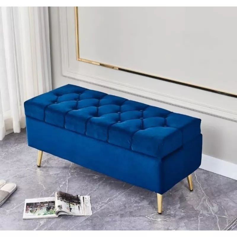 PRE ORDER BENCH STOOL STORAGE STOOL SOFA MEWAH STOOL MEWAH SOFA BOX
