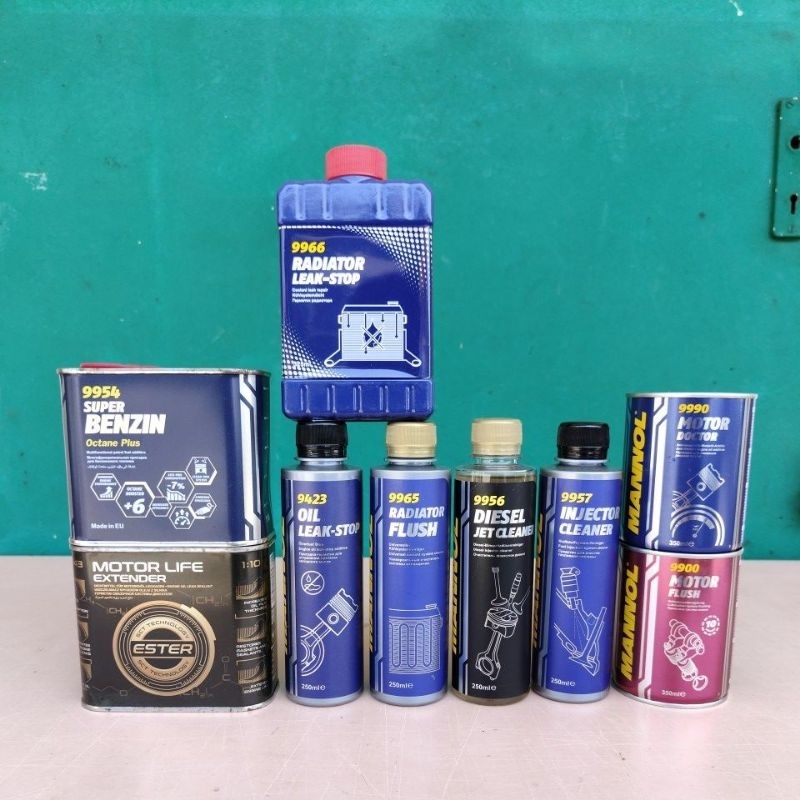 Mannol Engine Flush , Injector Cleaner , Radiator Leak Stop , Motor