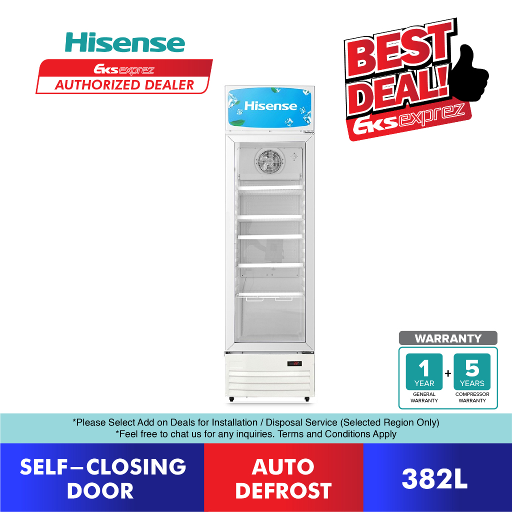 [FREE SHIPPING] Hisense Beverage Showcase Chiller (382L) EXHSC-382FLH ...