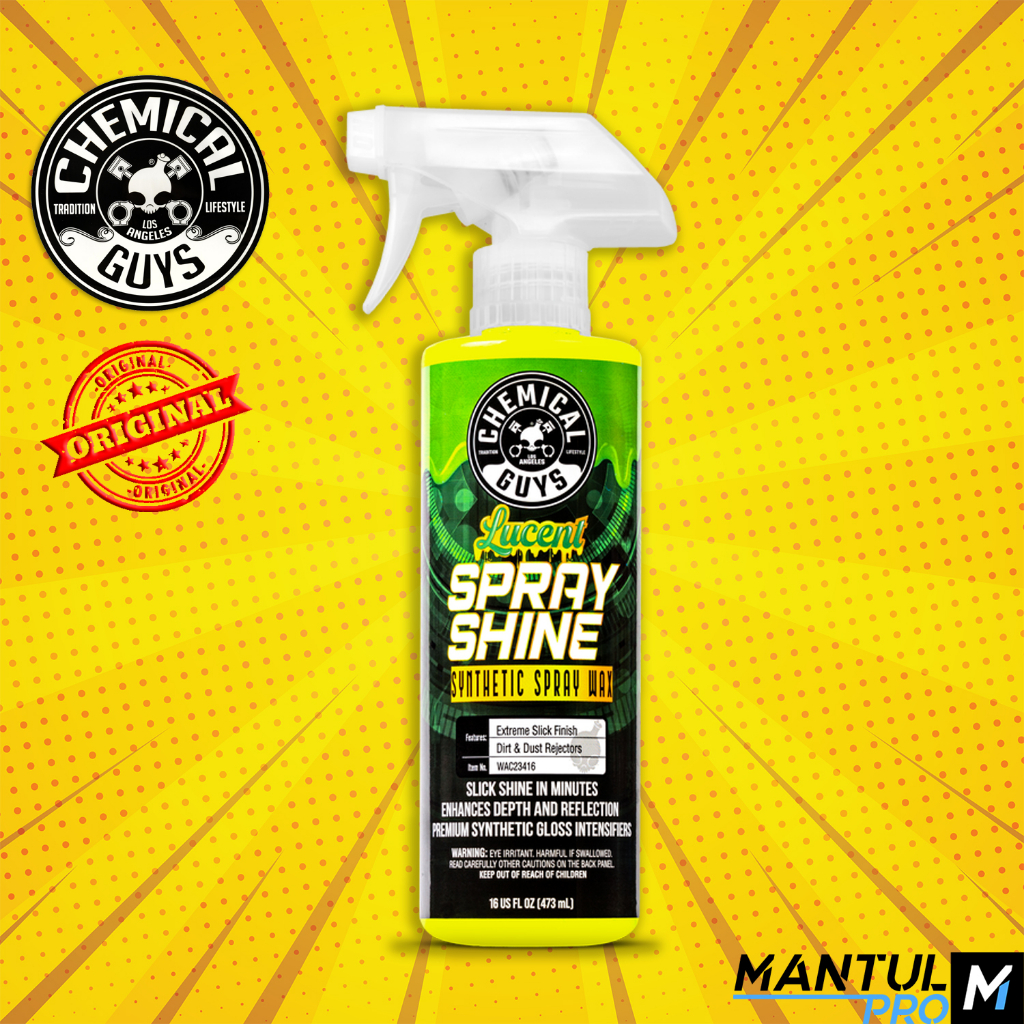 Chemical Guys Lucent Spray Shine Synthetic Spray Wax, 16 oz Shopee