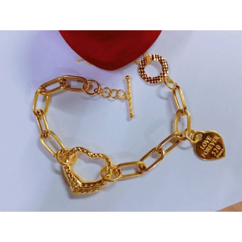 Rantai tangan hardware tiff emas 916 | Shopee Malaysia