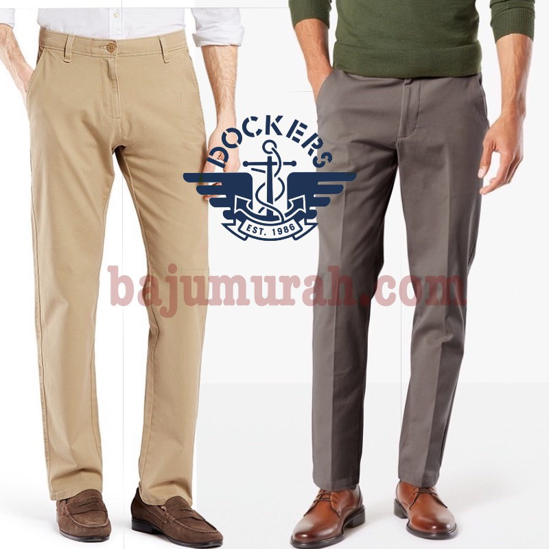 seluar slack DoCkErS straight cut pants READY STOCK fast shipping 28-40 ...