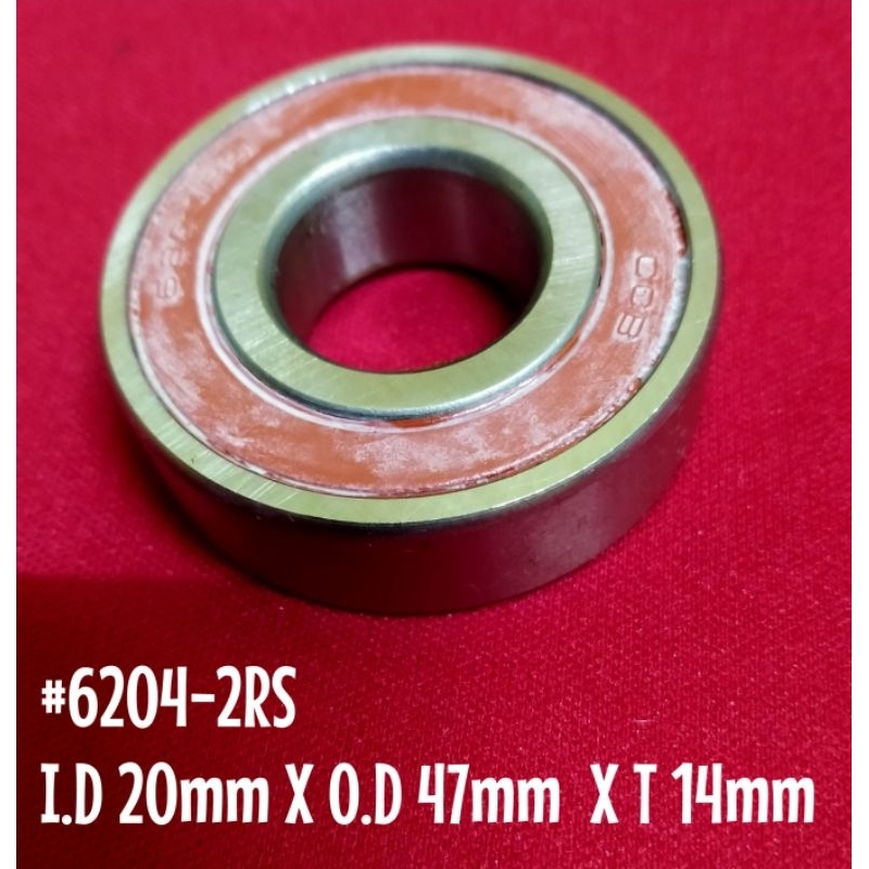 SKF BALERO 6204 2RS: Cojinete De Bolas, Caucho, 20mm, 47mm, 14mm, PN