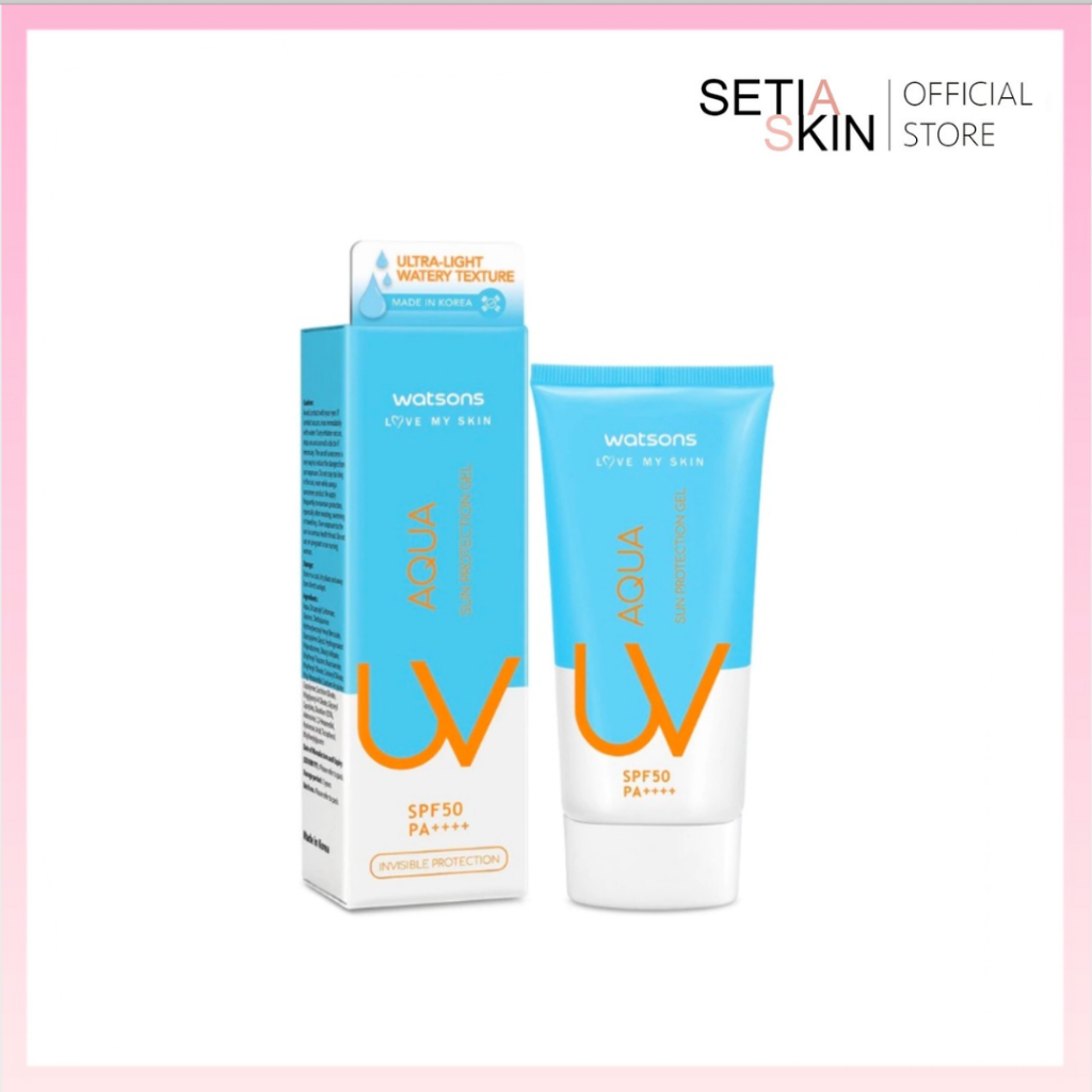 Aqua UV Sun Protection Gel SPF50 PA++++ by Watsons 50ML Shopee Malaysia