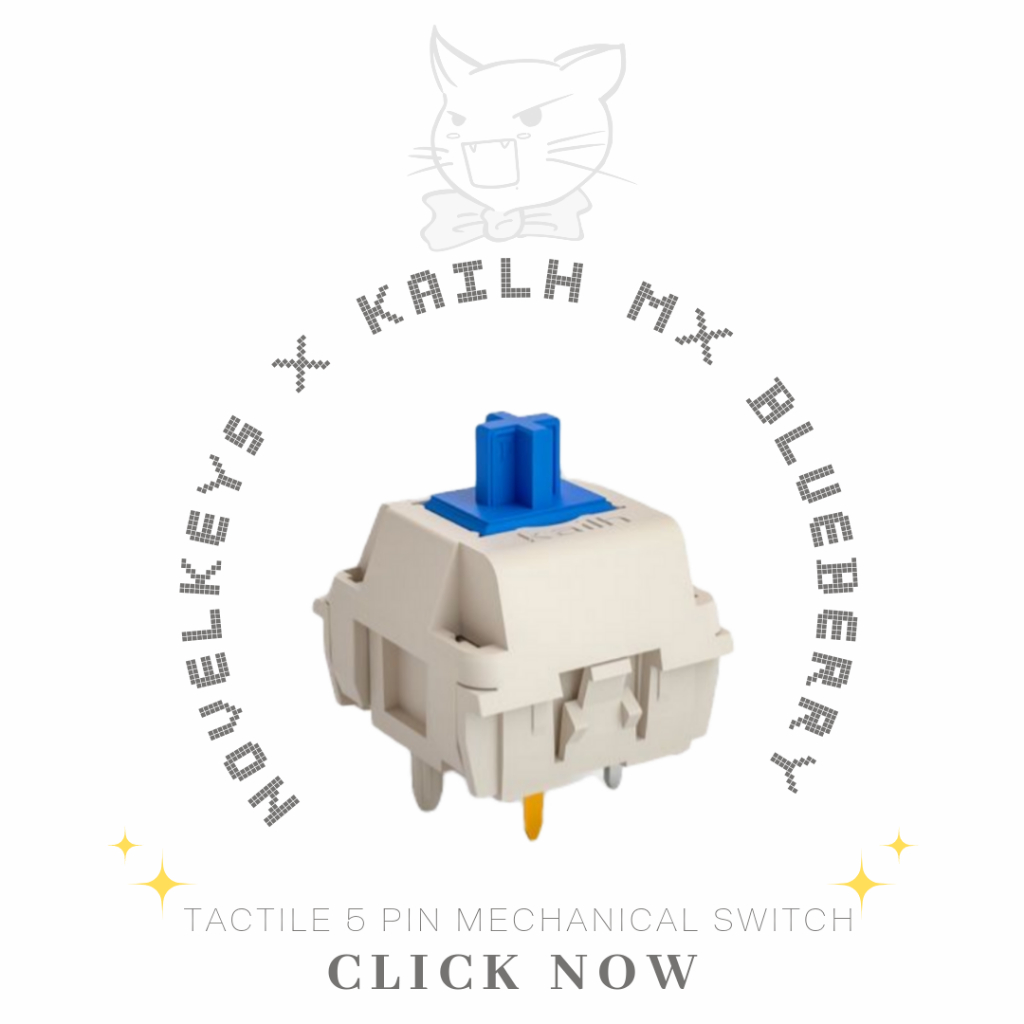 NovelKeys x Kailh MX Blueberry 5 Pin Tactile Switch for MX Mechanical