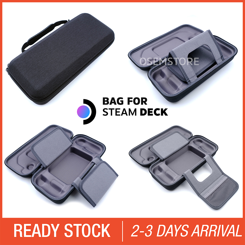 Steam Deck Bag Carrying Console Storage Bag EVA Carrying Case Large ...