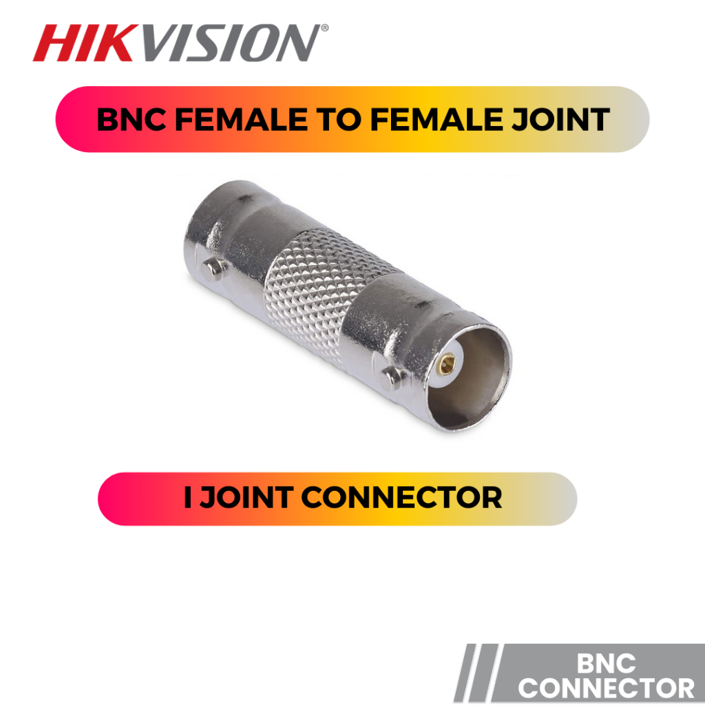 HIKVISION CCTV Connector BNC Female To Female Joint Adapter Straight I