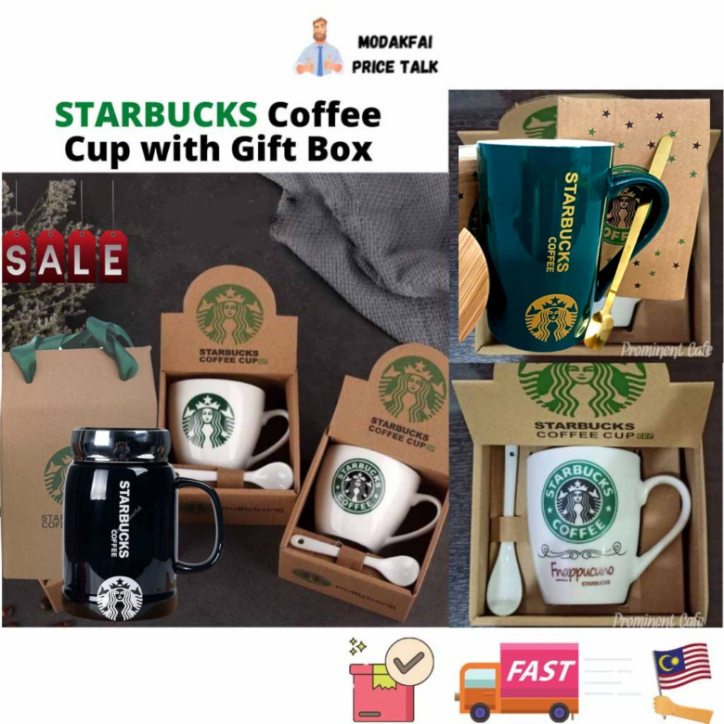 Gift Set Starbucks Mug Starbucks Ceramic Coffee or General Cup Ceramic Cawan Kopi Starbucks