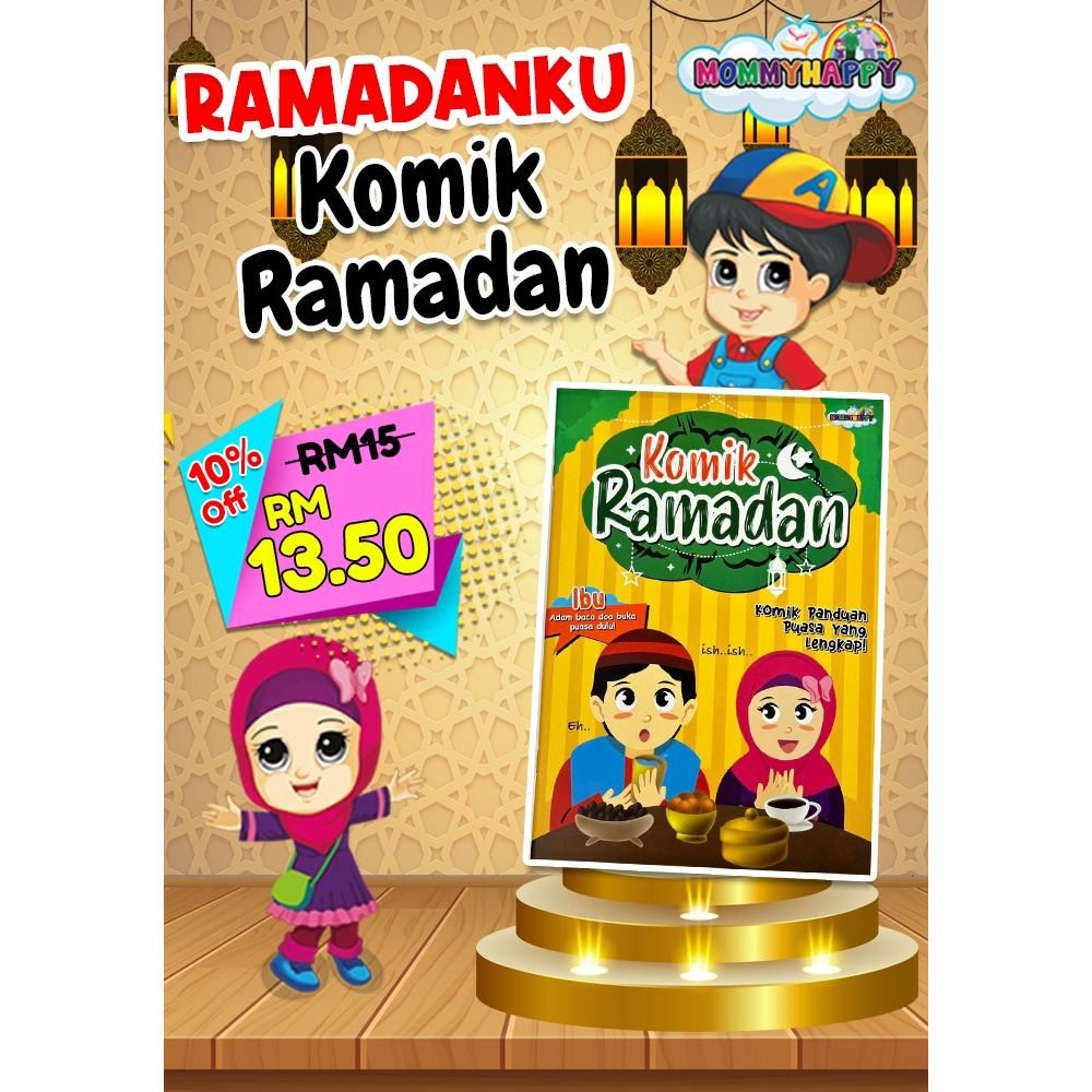 KOMIK RAMADAN MOMMY HAPPY + FREE JADUAL / CHECKLIST / MUTABAAH AMAL ...