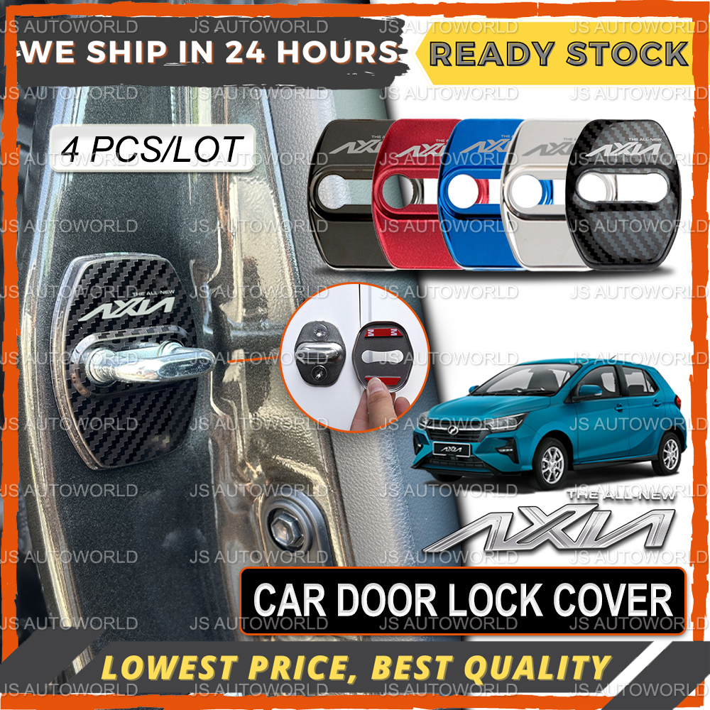 [4pcs] Perodua New Axia 2023 Car Door Lock Cover Pintu Kereta ...