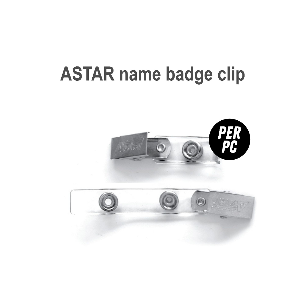 Astar B04 Name Badge Clip / Laminating Clip / Name Tag Clip Shopee