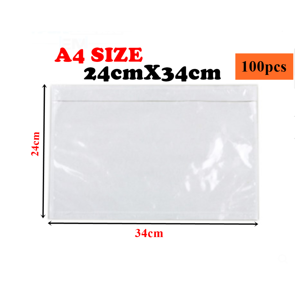 Consignment Note Pocket Courier Pocket Flyer Pocket 24cmx34cm | Shopee ...