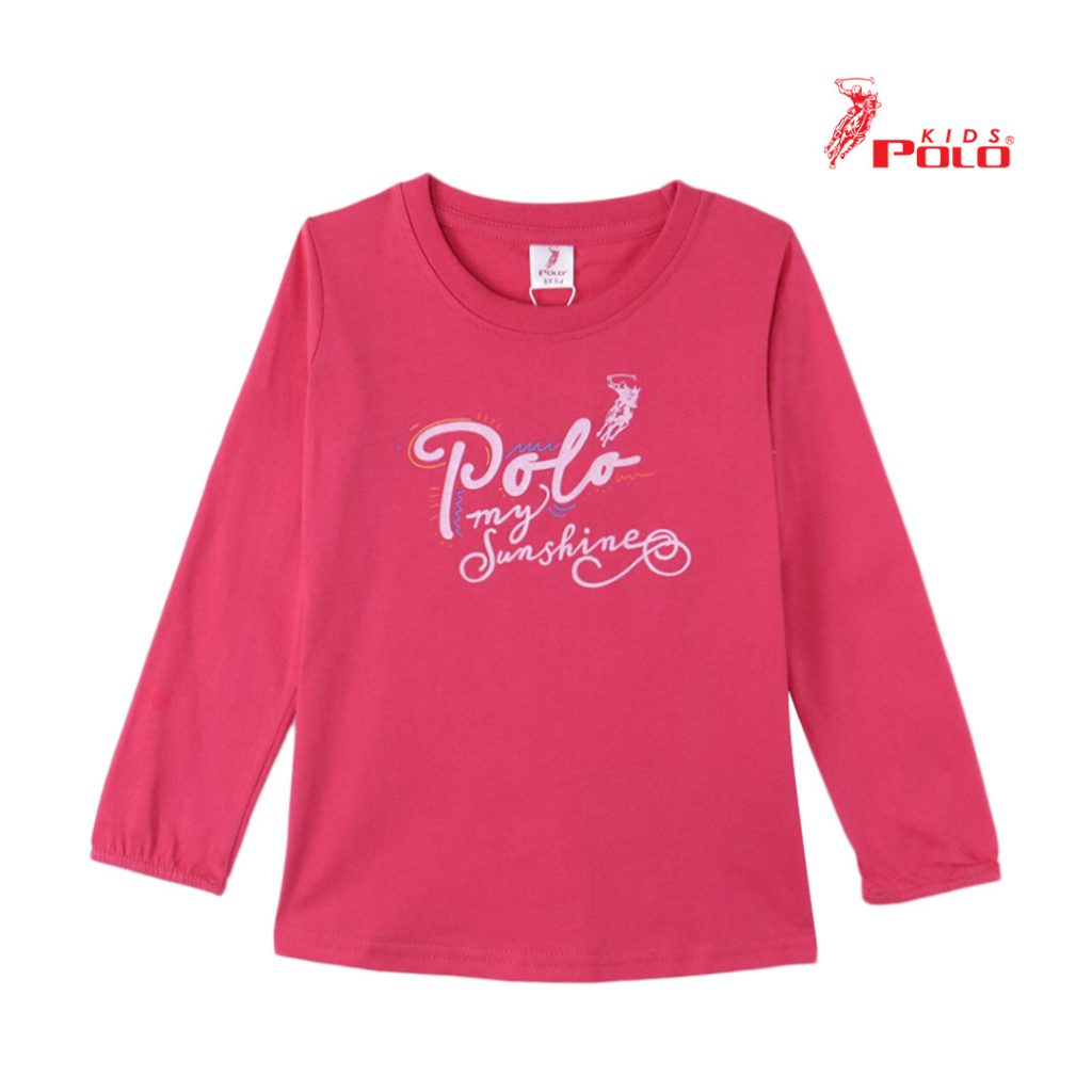 Polo Kids Girl Long Sleeve Round Neck TShirt 02103136 Shopee Malaysia