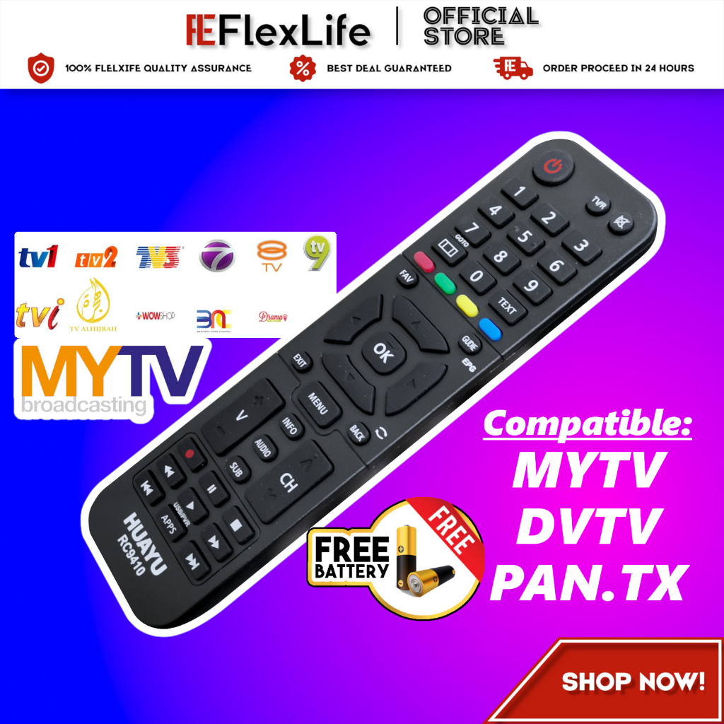 (UPGRADED) MYTV Remote Control 3 In 1 TV Controller For MYTV DVTV PAN ...