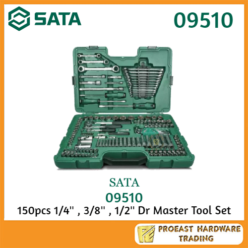 SATA [09510] 150pcs SOCKET WRENCH SET / TOOL SET / TORX / WRENCH