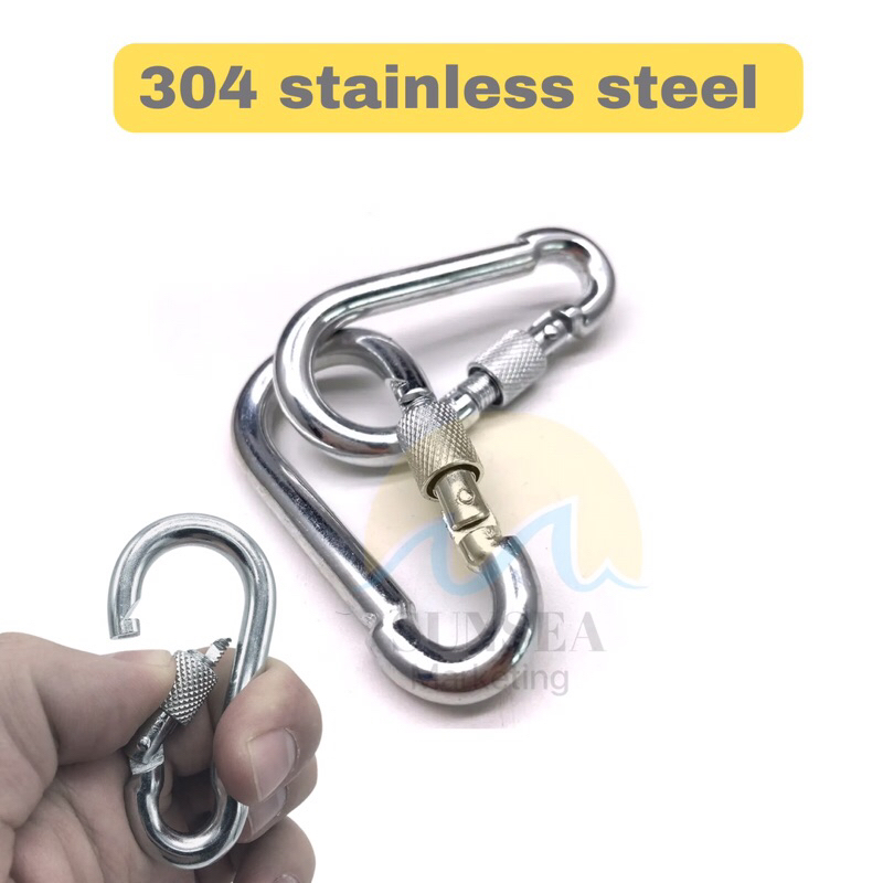 stainless steel 304# snap hook with screw ..Ready stock!!! | Shopee ...