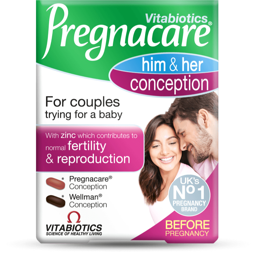 Vitabiotics Pregnacare Him & Her or Her Max Wellman Before Conception ...