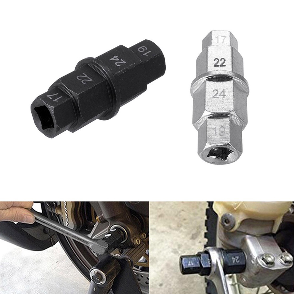 MKR Motorcycle Front Axle Spindle Hex Allen Key Socket 17mm 19mm 22mm