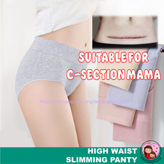 MALAYSIA STOCK] High Waisted Cotton Underwear Soft Full Briefs