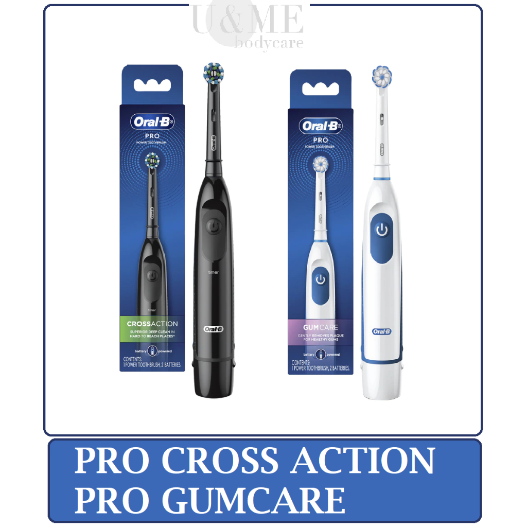 OralB Pro Cross Action/Gum Care Battery Powered Toothbrush 1's