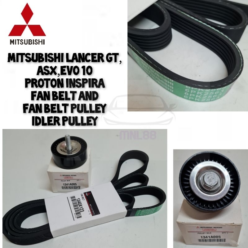 6PK2563 MITSUBISHI LANCER GT CY4A PROTON INSPIRA FAN BELT AND FAN BELT ...