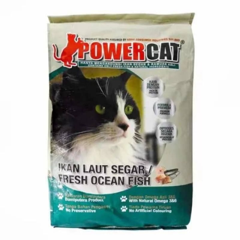 Power Cat 7kg Dry Cat Food(Ikan Laut/ Tuna/ Ayam/ Kitten)