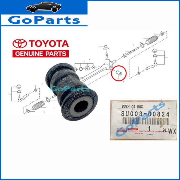 100% ORIGINAL TOYOTA GT86 ZN6 SUBARU BRZ STEERING RACK BUSH SU003-00824 ...