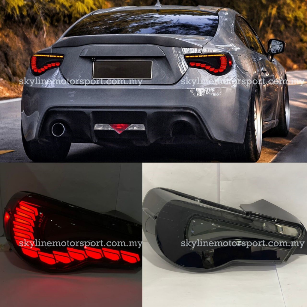 Toyota 86 GT86 Subaru BRZ Led Tail Lamp Dragon Bar Smoke 2012 2013 2014