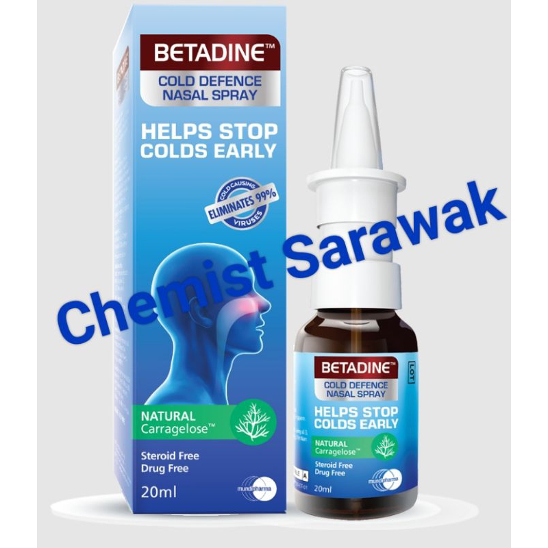 Betadine Nasal Spray Cold Defense 20ml | Shopee Malaysia