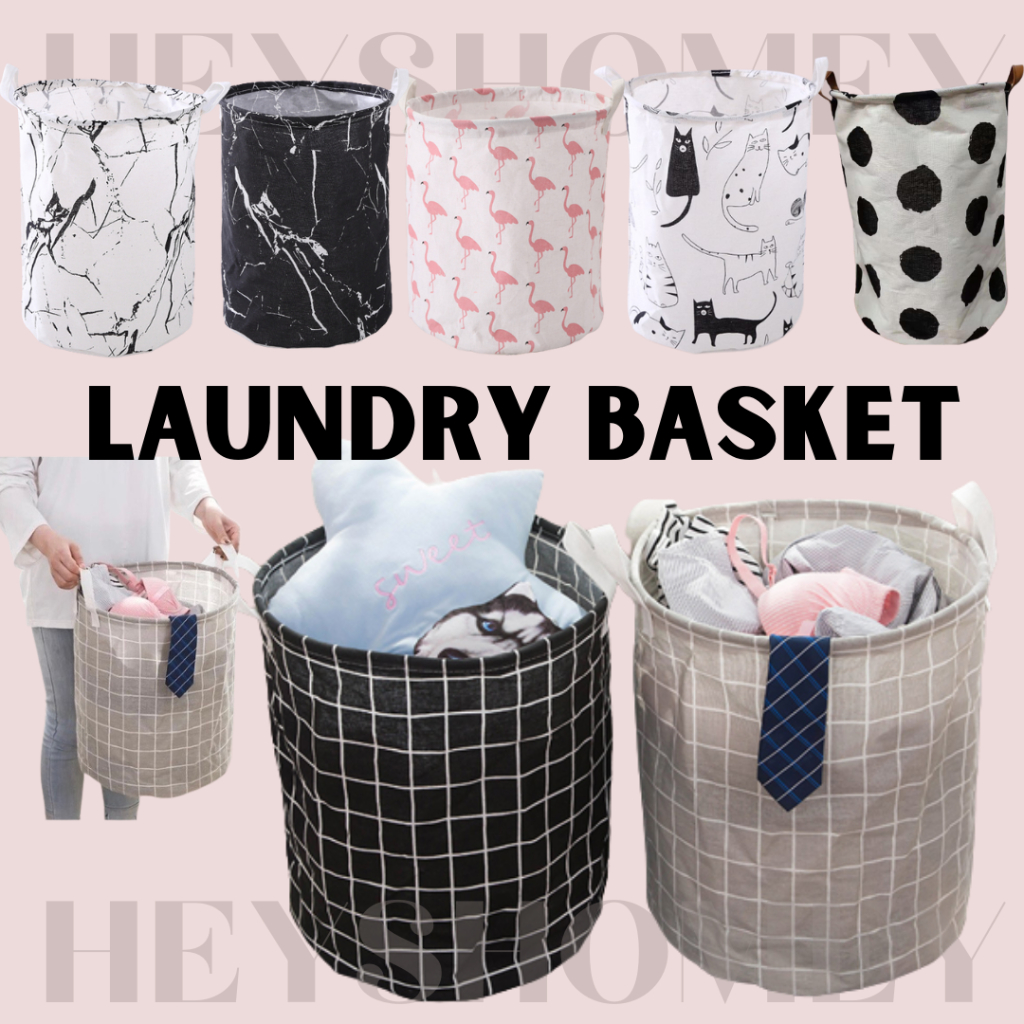HeysHomey Foldable Laundry Basket Storage Box Waterproof Large Bag Dirty  Clothes Big Laundry Basket