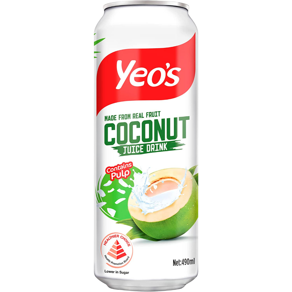 Yeo's Can Drink Coconut Juice Drink 490ml Made From Real Fruit Shopee