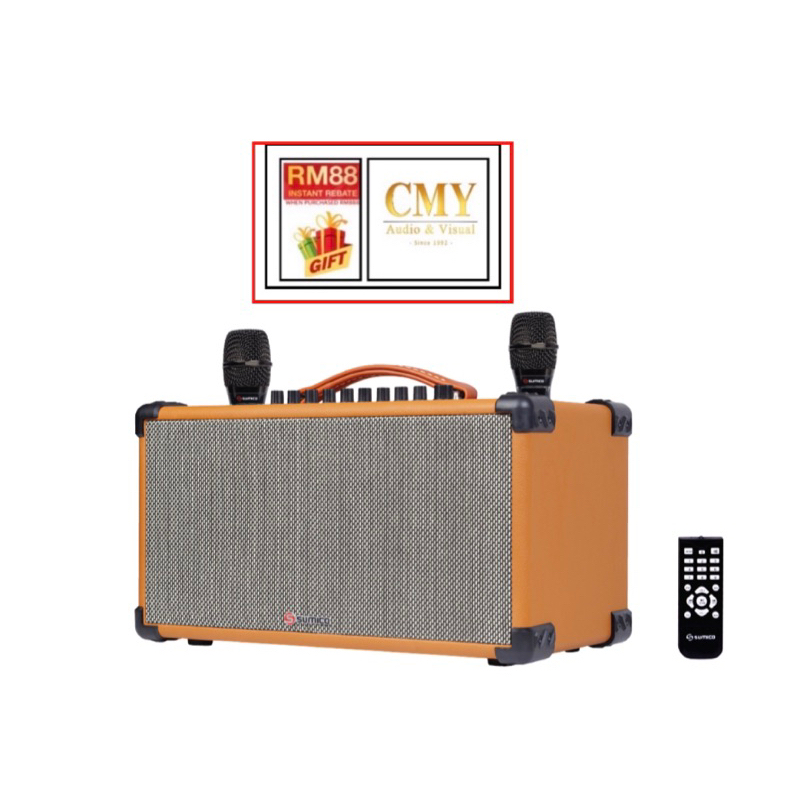Sumico BTS52 AllInOne Bluetooth Wireless Mic Portable Karaoke