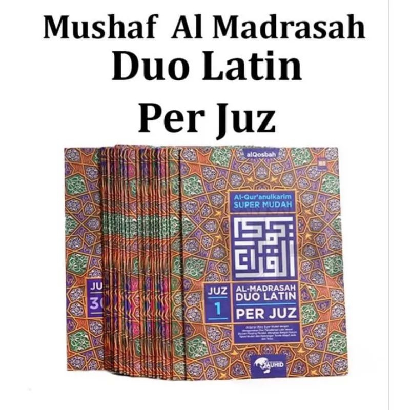 Mushaf Alquran Almadrasah Duo Latin Per Juz B5 Besar Jumbo Quran 30 ...