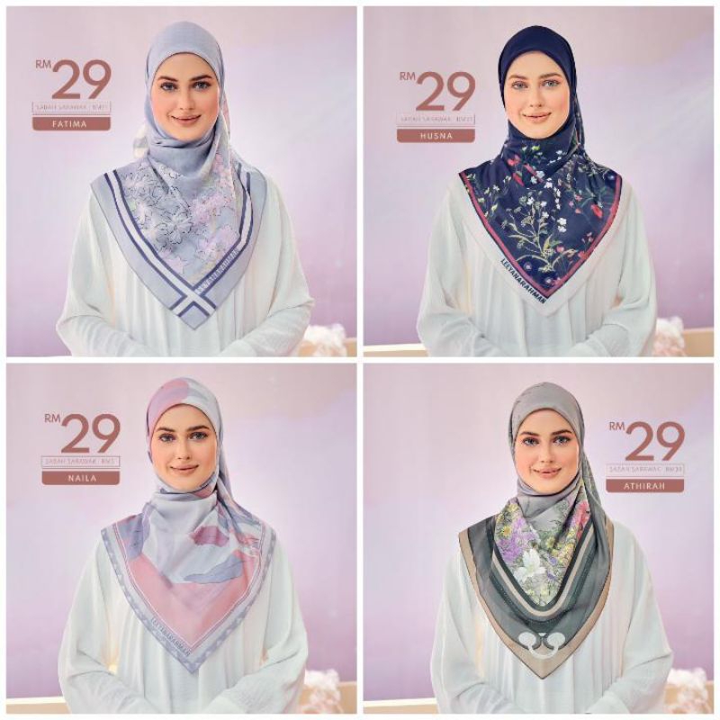 TUDUNG BAWAL LEEYANARAHMAN | WANITA DAMBAAN SYURGA SERIES BAWAL COTTON ...