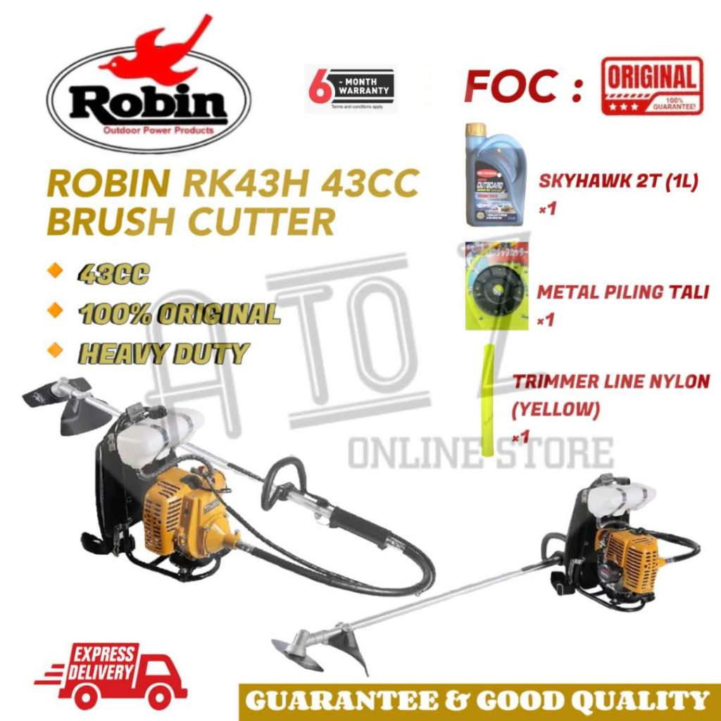 【FREE SHIPPING】100% ORIGINAL ROBIN BRUSH CUTTER RK32H RK33H RK43H 43CC ...