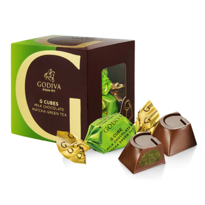 Godiva Cube Milk Chocolate Matcha Green Tea Truffles 5 pcs Shopee