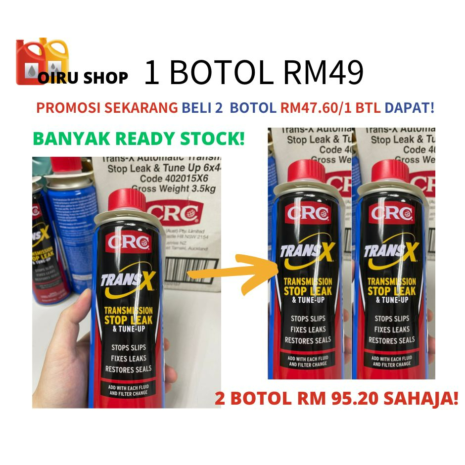 CRC K&W Trans X Automatic Transmission Trans Minyak Gearbox Stop Leak
